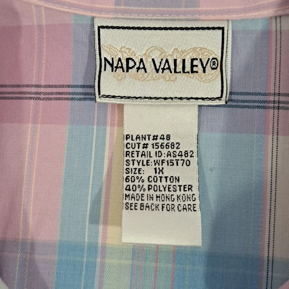 Vintage Napa Valley Embroidered Woman's Top